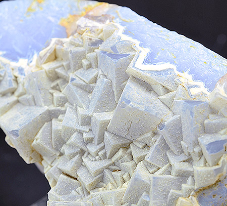 Chalcedony ps After Fluorite - Trestia,  Deva,  Hunedoara Co.,  Romania