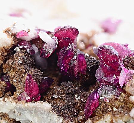 Roselite with Cobaltaustinite - Bou Azer District , Tazenakht, Ouarzazate Province, Souss-Massa-Dra Region, Morocco