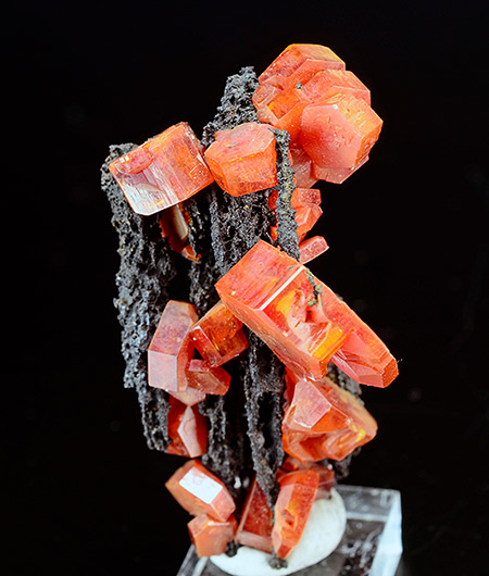 Vanadinite - Vein 12, Jbel Tadaout, Taouz, Er Rachidia Province, Mekns-Tafilalet Region, Morocco