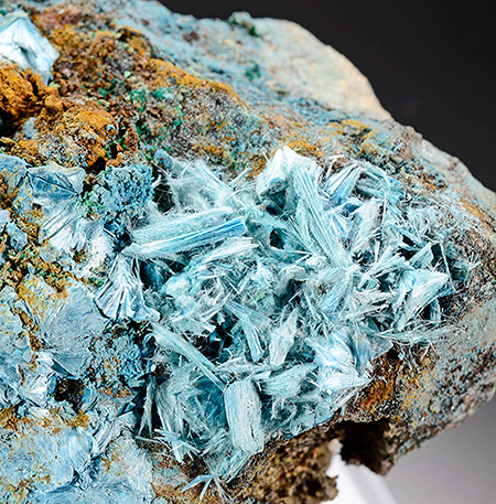 Plancheite - Shangulow Mine, Kambove District, Lualaba, DR Congo