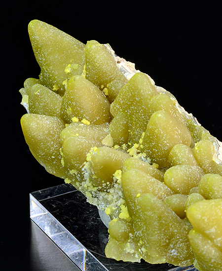 Smithsonite pseudomorph after Calcite - Mina San Antonio, Level 8, Santa Eulalia, Aquiles Serdn, Chihuahua, Mexico.