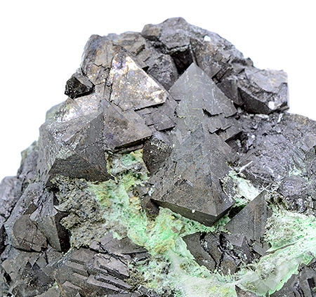 Gersdorffite with Annabergite - At Ahmane - Bou Azer distr. - Tazenakht - Ouarzazate prov. - Souss-Massa-Dra Region - Morocco