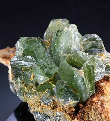 Ludlamite - Huanuni mine, Huanuni, Dalence Province, Oruro Department, Bolivia