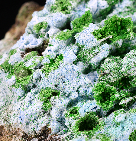 Arsenocrandallite with Conichalcite - Christiana Mine, Mercati mines, Agios Konstantinos, Lavrion mining district, Lavreotiki, East Attica, Attica, Greece