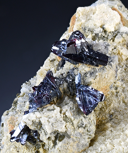 Proustite - Bouismas Mine, Bou Azzer, Morocco