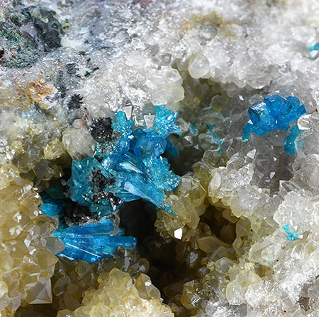 Caledonite - Grand Reef Mine, Laurel Canyon, Grand Reef Mountain, Klondyke, Aravaipa Mining District, Graham County, Arizona, USA