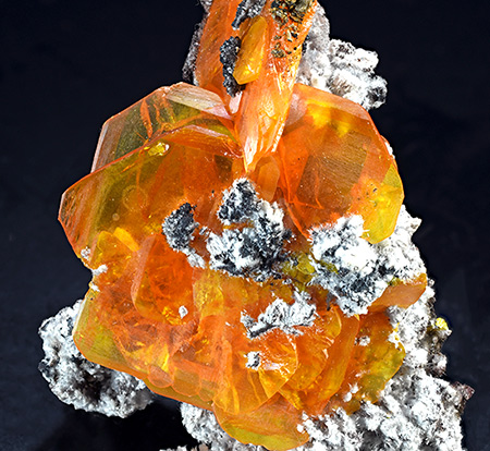 Wulfenite - Erupcin Mine, Los Lamentos Mts, Ahumada Municipality, Chihuahua, Mexico