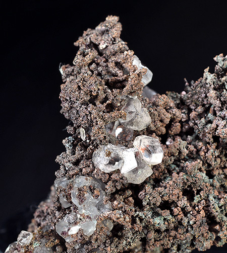 MINS8685 - Copper with calcite - Tsumeb Mine, Tsumeb, Otjikoto Region, Namibia