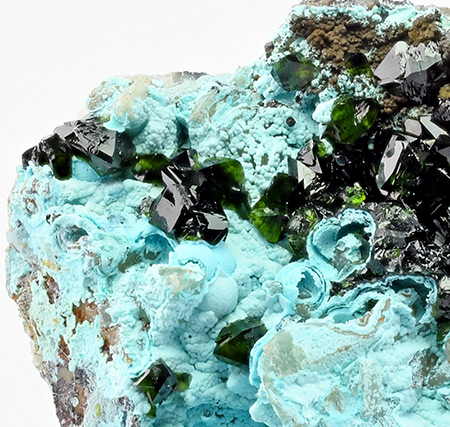 Zapatalite with Libethenite - Miguel Vacas Mine, Nossa Senhora da Conceio e So Bartolomeu, Vila Viosa, vora, Portugal