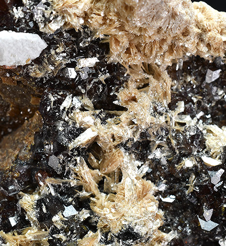 Bementite with Andradite - N'Chwaning Mines, Kuruman, Kalahari manganese field, Northern Cape, South Africa