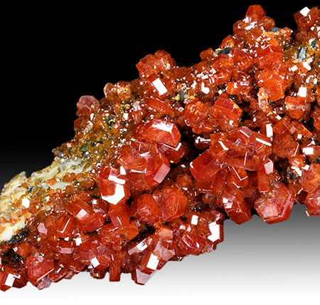 Vanadinite - Mibladen, At Oufella Cadat, Midelt Cercle, Midelt Province, Dra-Tafilalet Region, Morocco