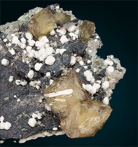 Olmiite with Oyelite - N'Chwaning II Mine, N'Chwaning Mines, Kuruman, Kalahari manganese fields, Northern Cape Province, South Africa (Type Locality)