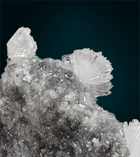 Hemimorphite on Smithsonite - Rosh Pinah, Oranjemund Constituency, Karas Region, Namibia