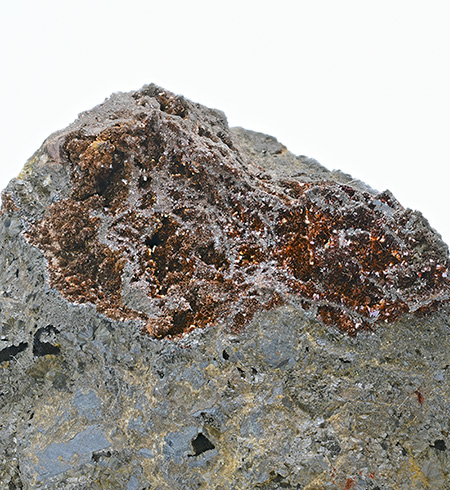 MINS8843 - Lepidocrocite on Goethite - Eisenzecher Zug mine, Eiserfeld, Siegen, Siegen-Wittgenstein, Arnsberg, North Rhine-Westphalia, Germany
