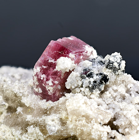 Red Beryl with Bixbyite- Wah Wah Mts, Beaver Co., Utah, USA