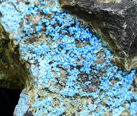 Decrespignyite-(Y) (TL) - Paratoo copper mine, Yunta, South Australia, Australia