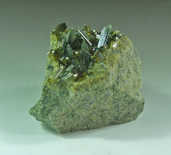 Diopside and Epidote - Antrona valley - Verbano - Piedmont - Italia
