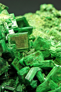Torbernite - Margabal Mine, Entraygues-sur-Truy�re, Aveyron, Midi-Pyr�n�es, France<br><br> 